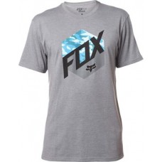 Tricou FOX KASTED SS TEE HEATHER GRAPHITE (FOX-19276-185-2X)