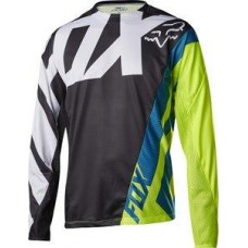 Tricou FOX MTB-JERSEY DEMO LS JERSEY BLACK/YELLOW (FOX-15936-019-S)