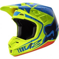 MX-HELMET V2 NIRV HELMET ECE YELLOW/BLUE: Mărime - 2XL (FOX-17372-586-2XL)