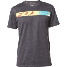 Tricou FOX TRANSPORT RACE SS TEE HEATHER BLACK (FOX-19285-243-2XL)