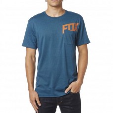 Tricou FOX WOUND OUT SS TEE HEATHER M BLUE (FOX-19288-492-2XL)