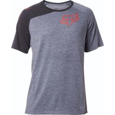 Tricou FOX DISTINGUISH SS TECH TEE HEATHER GRAPHITE (FOX-19266-185-2X)