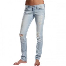 Pantaloni FOX G-V-DENIM JET DESTROYED JEAN BLEACH WASH (FOX-50548-318-150)