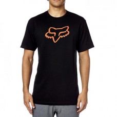 Tricou FOX LEGACY FOXHEAD SS TEE BLACK/ORANGE (FOX-14274-016-2X)