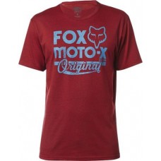 Tricou FOX SCRIPTED SS TEA HEATHER RED (FOX-16484-383-2XL)