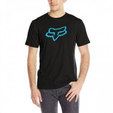 Tricou FOX LEGACY FOXHEAD SS TEE BLACK/BLUE (FOX-14274-013-2X)